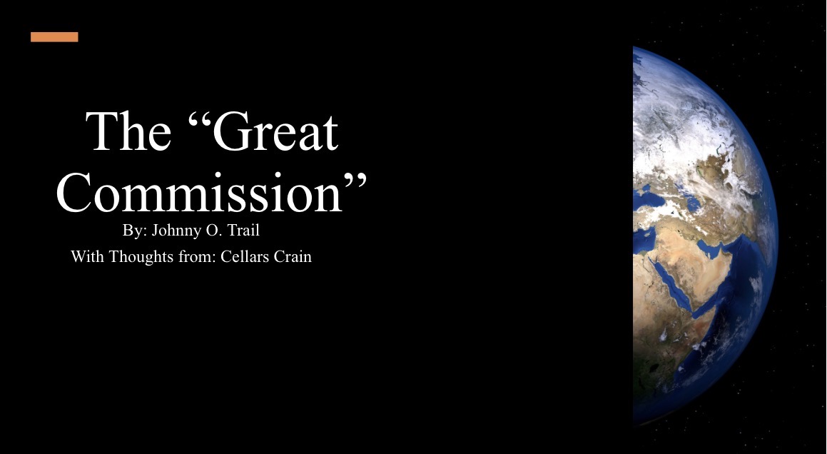 The “Great” Commission 