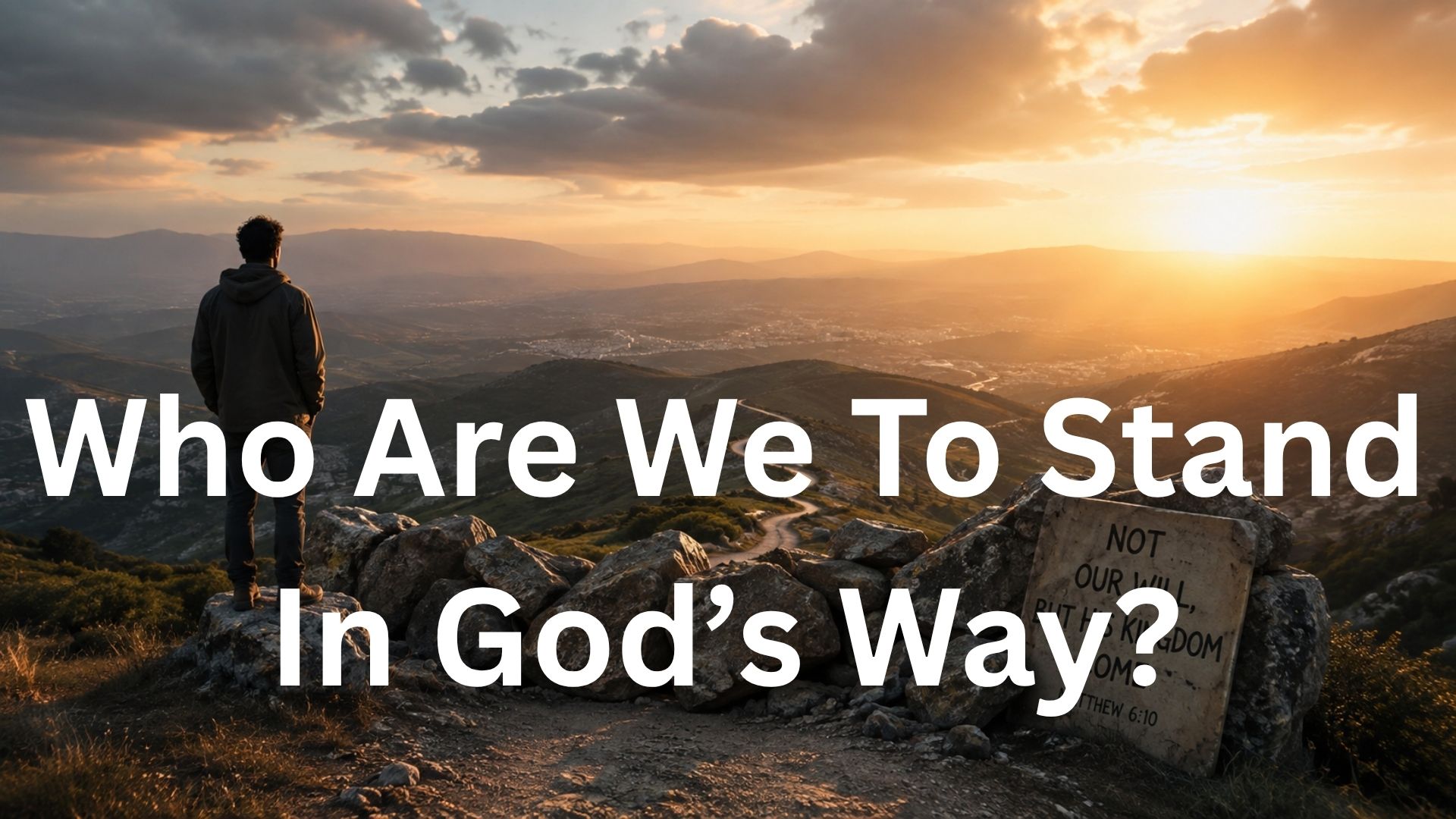 Who Are We To Stand In God's Way?